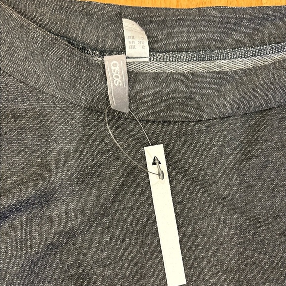 ASOS knit top asymmetrical gray size 2 S NWT new - Picture 3 of 4